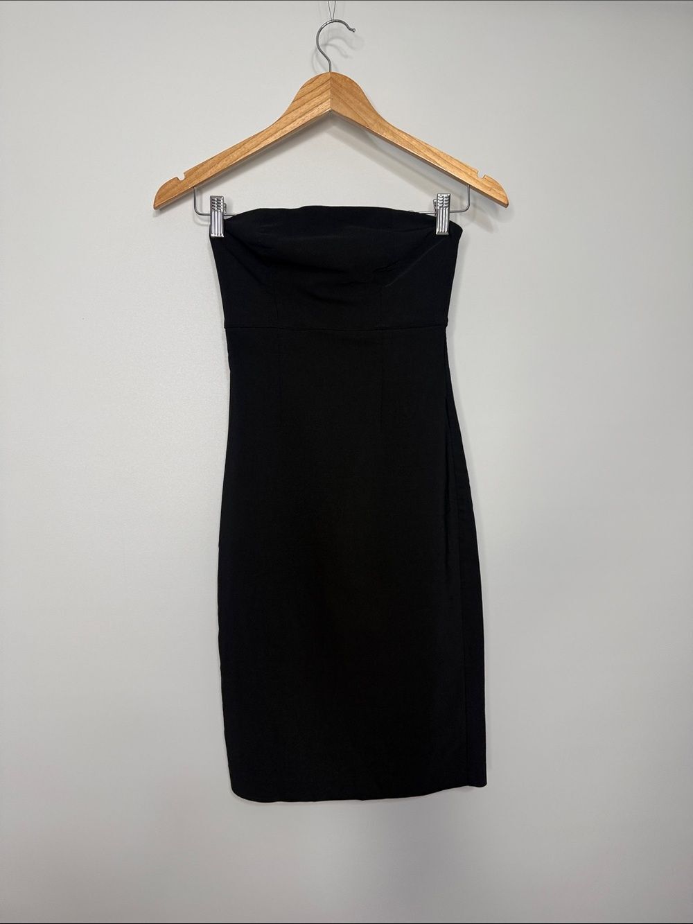 Express Stretch Strapless Black Sheath Dress Size 1/2